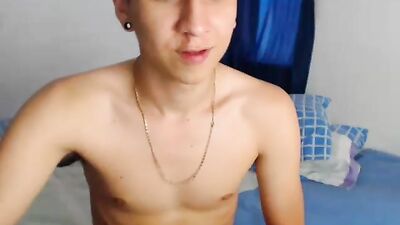 Young Latino Jerks Off on Webcam with Boys Gay Porn!