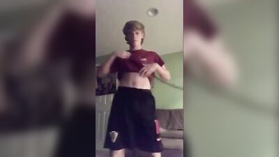 Striping & Jerking Off: Boys Porn Delights! Gay Porn Video