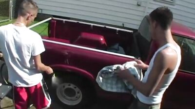 Carwash Hunks and More Twink Gay Porn Videos - Action Big Cocks Public Outside