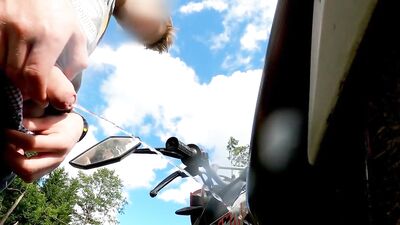 Outdoor Piss & Cum - Teen Boys Motorbike Gay Porn!