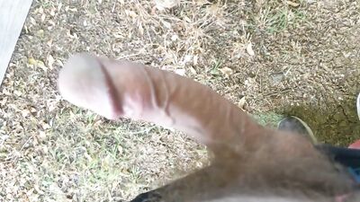 Gay College Boys: Young Jerks Off Outside After A Day Of Porn Shooting