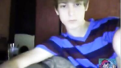 Handsome Boy Cums Again in Blue MNJH