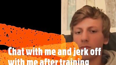 Web-Cam Soccer Jocks: Chat and Jerk with Me after Training!