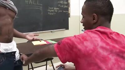 Black Bare Twinks: Raw Action with Big Cocks in the School!