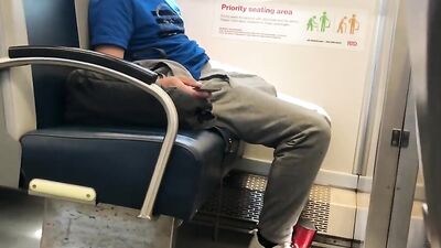 Jerking on Public Transport - Join In Porns Amateur Cum Shots & Handjobs