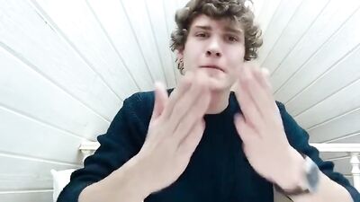 Tattooed Twink with Uncut Cock Web-Cam Show!