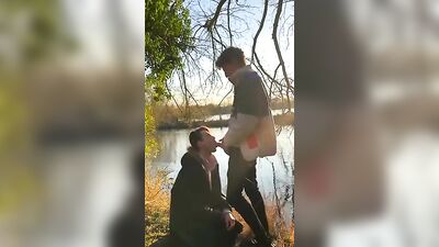 Gay Porn Adventures by the River - Explore raw and uncut amateur action outdoors!