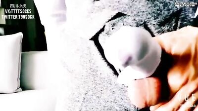 Shy Chinese Teen Cums Hard on Web-Cam - Big Asian Cock Jerk Off!