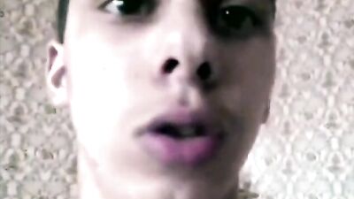 Young Lovers Secret Cam Fun - Web-Cam camboy Horny Boy Sends Message to Beloved Dick