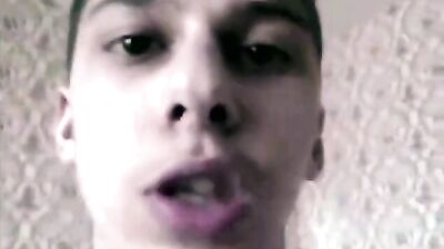 Young Lovers Secret Cam Fun - Web-Cam camboy Horny Boy Sends Message to Beloved Dick