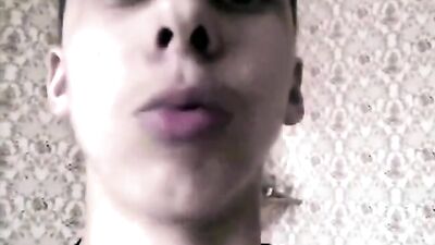 Young Lovers Secret Cam Fun - Web-Cam camboy Horny Boy Sends Message to Beloved Dick