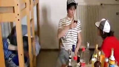 First Time Drunk Bareback Oral Cumshots: Get Fucked by Your Friend!