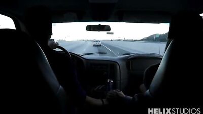 Gay Porn Car Sex Adventure: Hot Bareback Action with Oral and Handjobs!