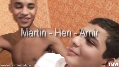 Three Boys Together: Martin, Henry & Amirs Gay Porn Group Fuck