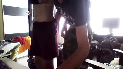 Two Belgian boys wank together in hot new gay porn video!