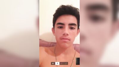 Latino Boy in American Eagle Underwear Jerks Off for Girl on Cam!