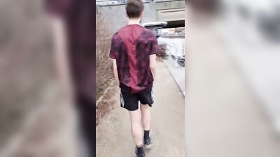 Outdoor Amateur Twink Risky Jerk Off - The Bridge Edition!