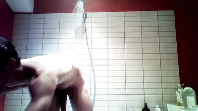 Toned Teen Web-Cam Shower Cum!