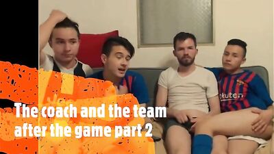 Latino Twink Soccer Fetish After Party - The Coach and His Team