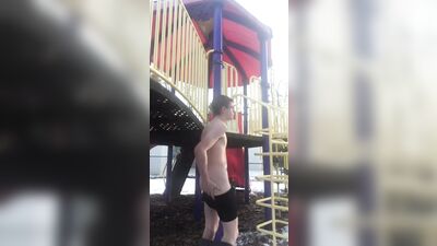 Caught Naked in Public! Hardcore Gay Park Boys Porn