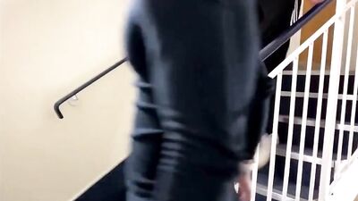 Stairway Bareback Cream Porn: What Twinks Do Best!