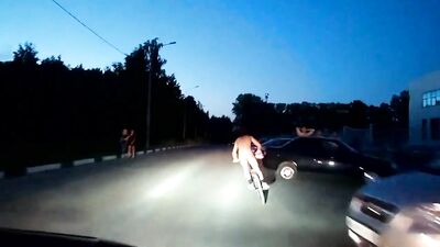 Stripped Bare: Cycling Naked Gay Tube Action Amateur Fun!