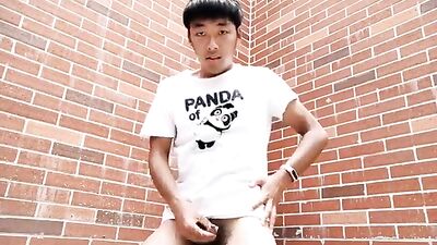 Gay Porn - Public Jerk Off Against Brick Wall Explore your wildest fantasies in this hot new release!