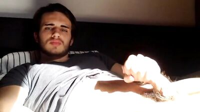 Gay Porn: College Stud Jogging Off for Some Girl Online!