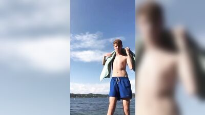 On The Lake Boys: Wild Cum Shots and Amateur Big Cocks!