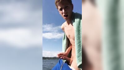 On The Lake Boys: Wild Cum Shots and Amateur Big Cocks!