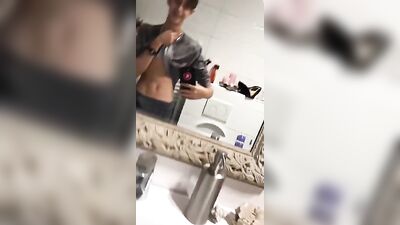 Young and Cut: Solo Web-Cam Bathroom Adventure!