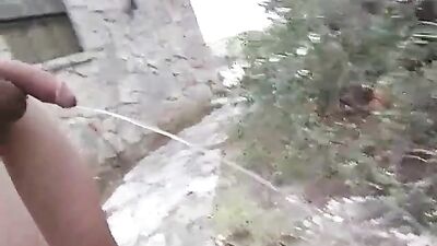 Outdoor Cock Pissing Adventure