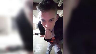 Garage Boys Cumming & Eating It - Big Cocks & Cum Shots Galore!