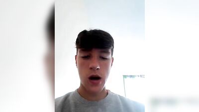 Young Irish Stallion Cums on Webcam