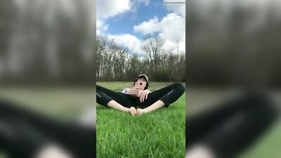 Twink Pride in Public Outdoor Field: Riskier Jerks and Cumming Sessions!