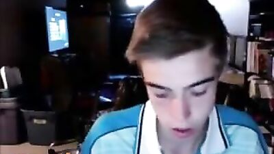 Gigantic Cocks on Cam: College Frat Boy Edging and Moaning Online!