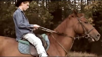 Gay Ranch Bareback Fun: Twink Porn Cum Sex