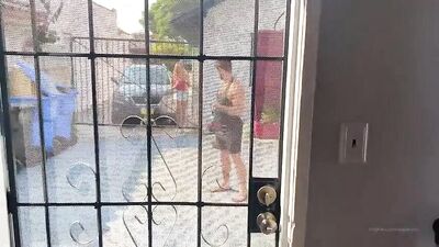 Shemale Orgy: Public Handjobs and Cum Shots - 002