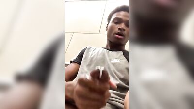 Black Twink Handjob Cum Shots - Web-Cam Black Big Cocks Solo Amateur Cum!