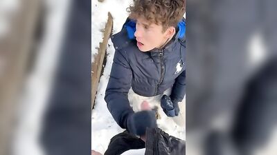 Winter Horniness - Amateur Big Cocks Cum Shots Public Outdoor Web-Cam