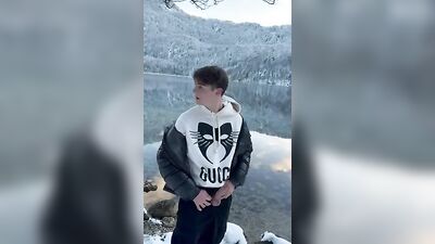 Winter Horniness - Amateur Big Cocks Cum Shots Public Outdoor Web-Cam