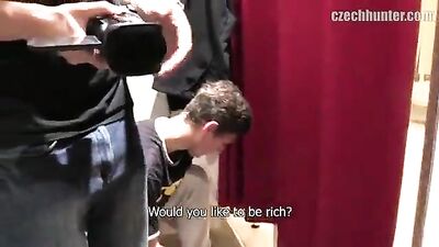 Gay Teen Porn Honzas Shopping Scandal: Big Cock Blond Boys Handjob Outside