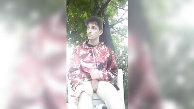 Outdoor Jerking Twink - Young & Curious