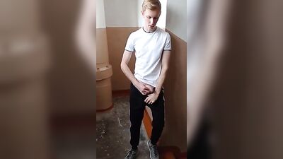 Stairwell Stroke: An Amateur Blondes Public Handjob Adventure