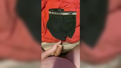 Cum on BF Boxers 2 - Amateur Fetish Solo