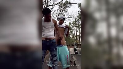 Double Fines: Black Amateur Twinks in Public Oral Cumshots!