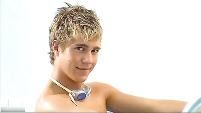 Bare Twink Sex Party: Bastens Poolside Threesome