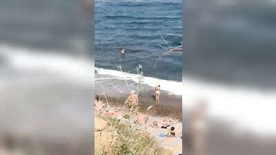 Hidd*enCam Nudist Beach Spy Cam: Latino Big Cocks Fun Amateur Ass Play!