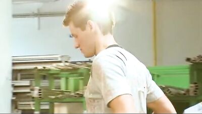 Gay Porn Group Fuck: 3 Boys Raw In The Workshop