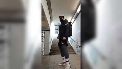 Handsome Hunk Poppers Cum in Public! - Almost Caught Fun Amateur Big Cocks Solo Fetish Outside Handjob Cum Shots